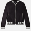 Greca Nappa Leather Bomber Jacket