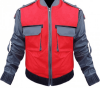Back To The Future Marty Mcfly Red Leather Jacket