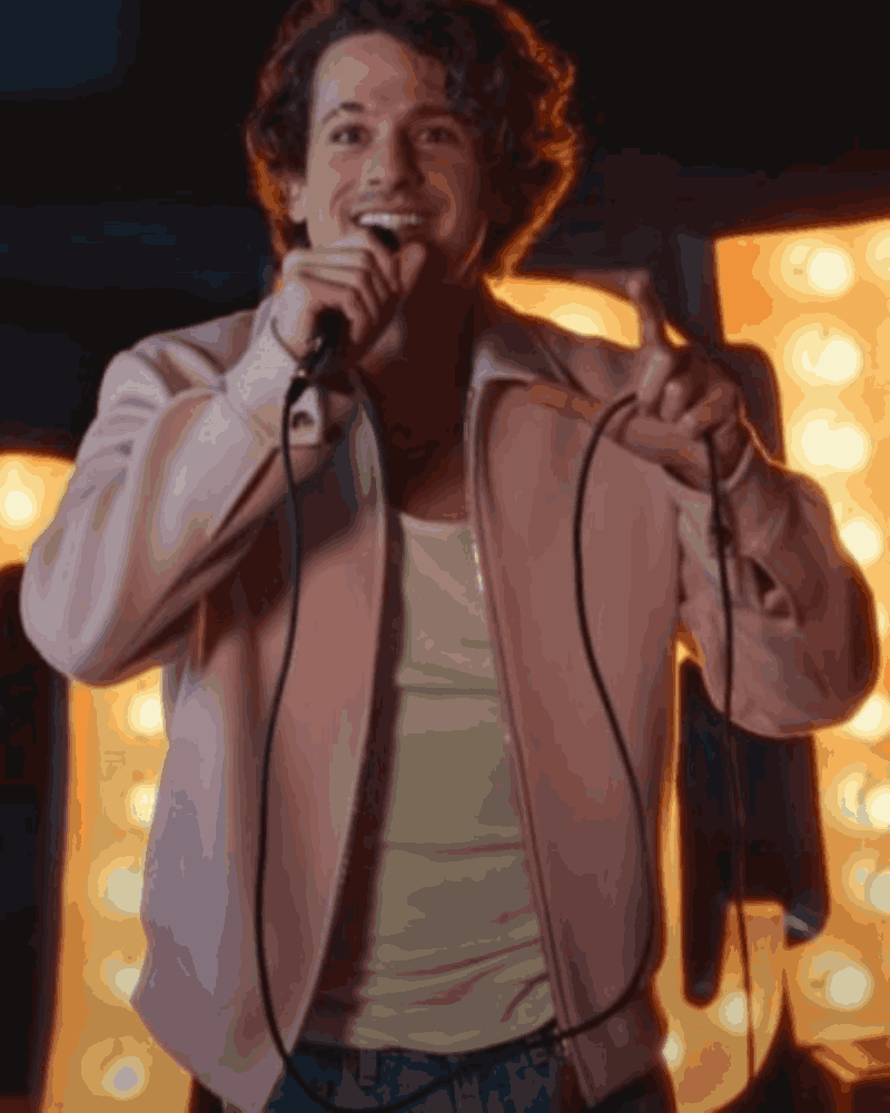 Charlie Puth Light Switch Pink Jacket | Celebrity jacket