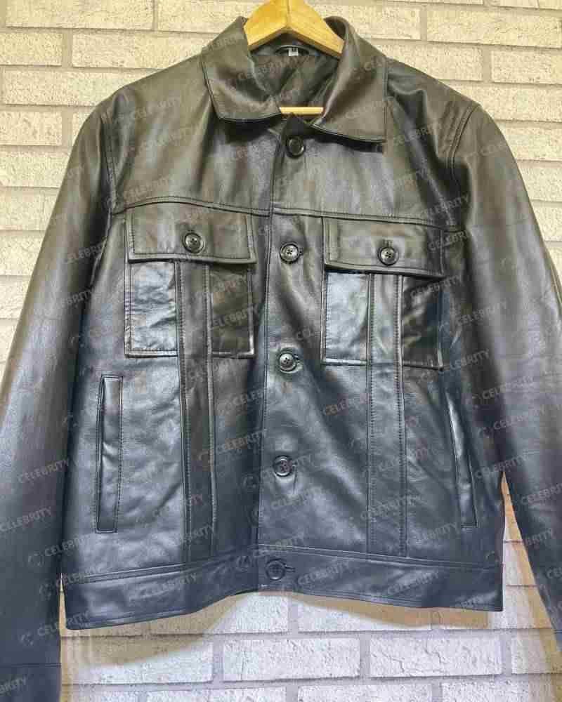Austin Butler Elvis 2022 Black Leather Jacket
