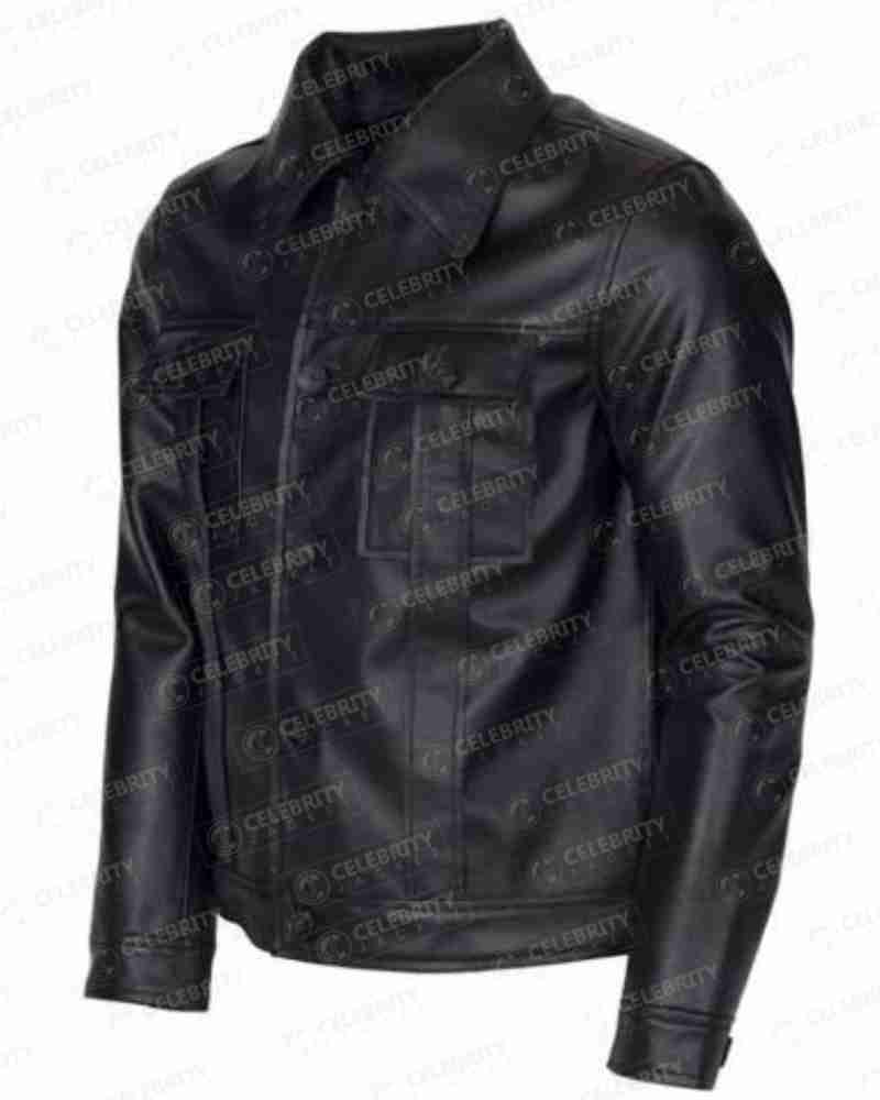 Austin Butler Elvis 2022 Black Leather Jacket