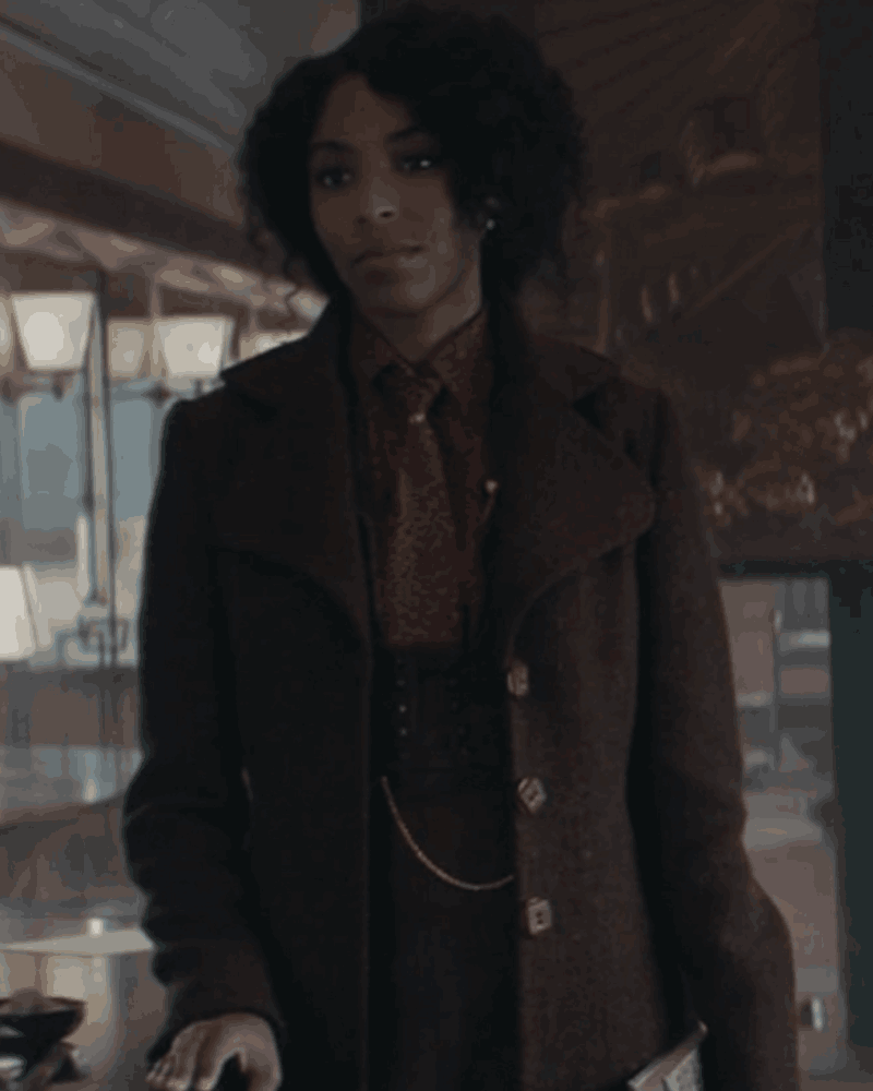 Eulalie Hicks Fantastic Beasts: The Secrets Of Dumbledore 2022 Trench Maroon Coat