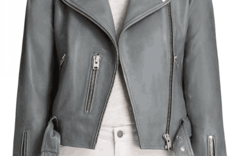 Mekia Cox The Rookie Nyla Harper Season 03 Grey Motorcycle Leather Jacket