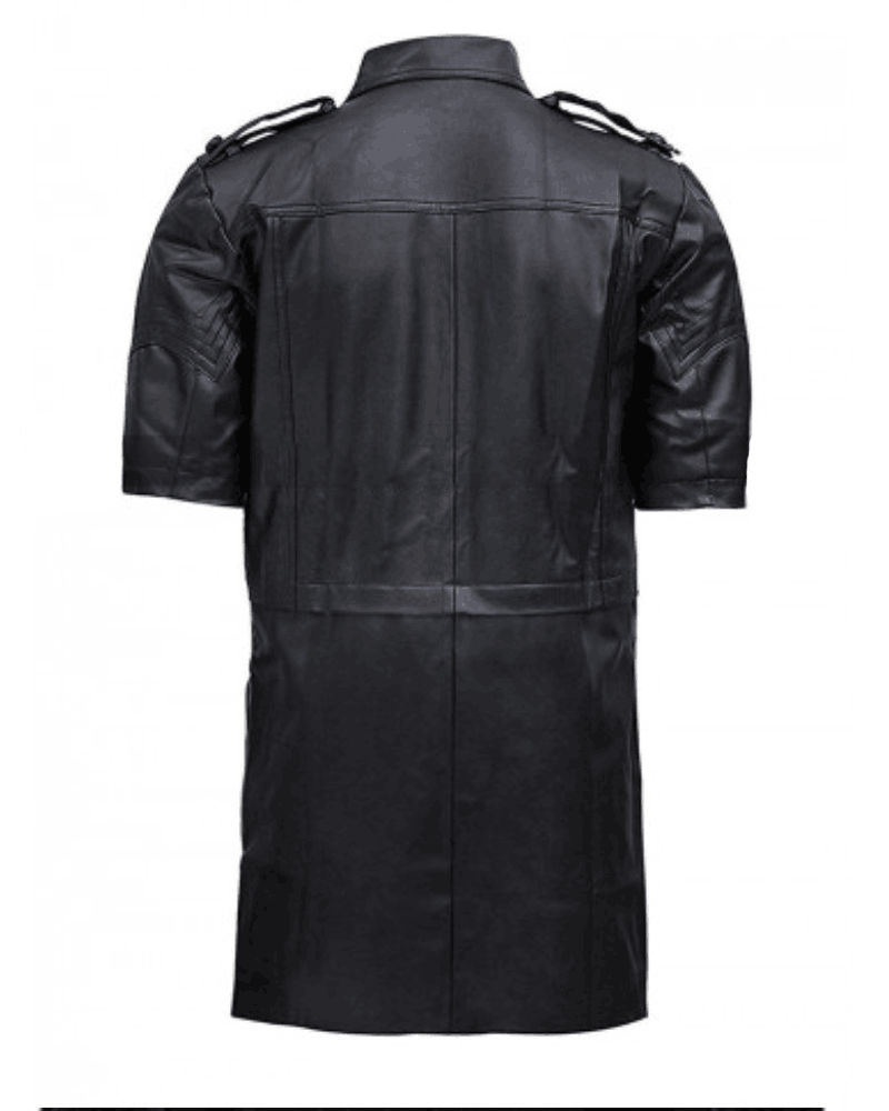 Final Fantasy XV Video Game Noctis Lucis Caelum Black Leather Jacket + Coat