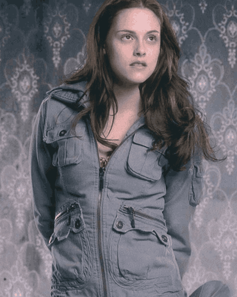 Kristen Stewart Twilight Bella Swan Cotton Grey Jacket