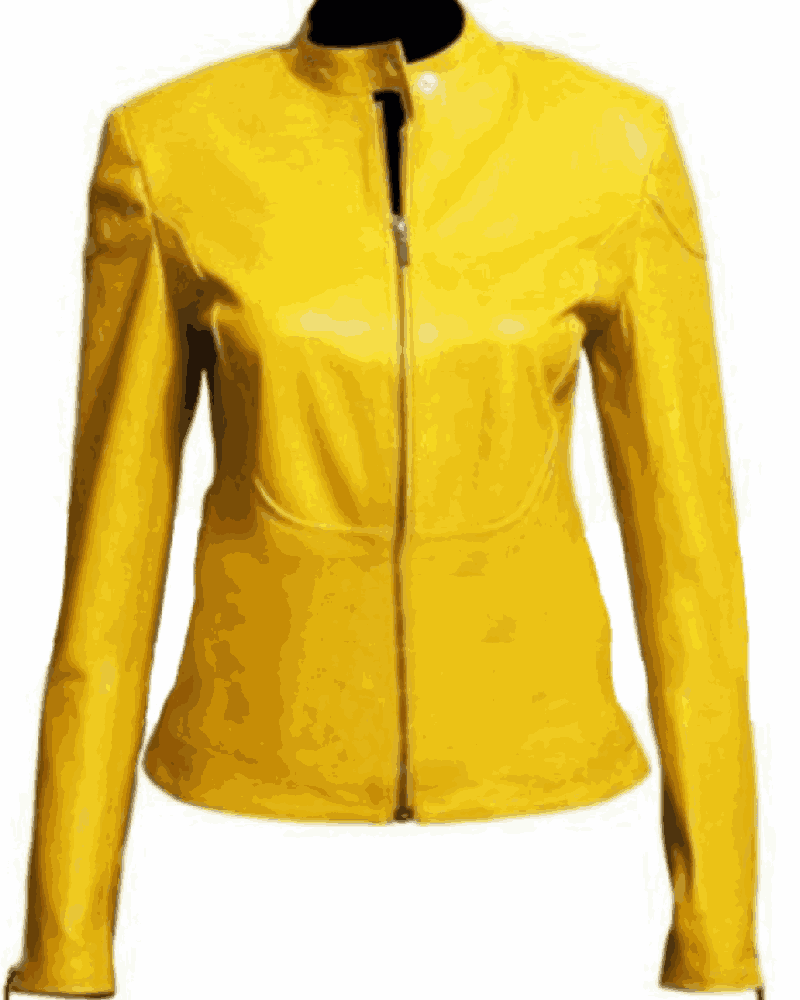 Ninja Turtles Megan Fox "April O'Neil" Yellow Leather Jacket