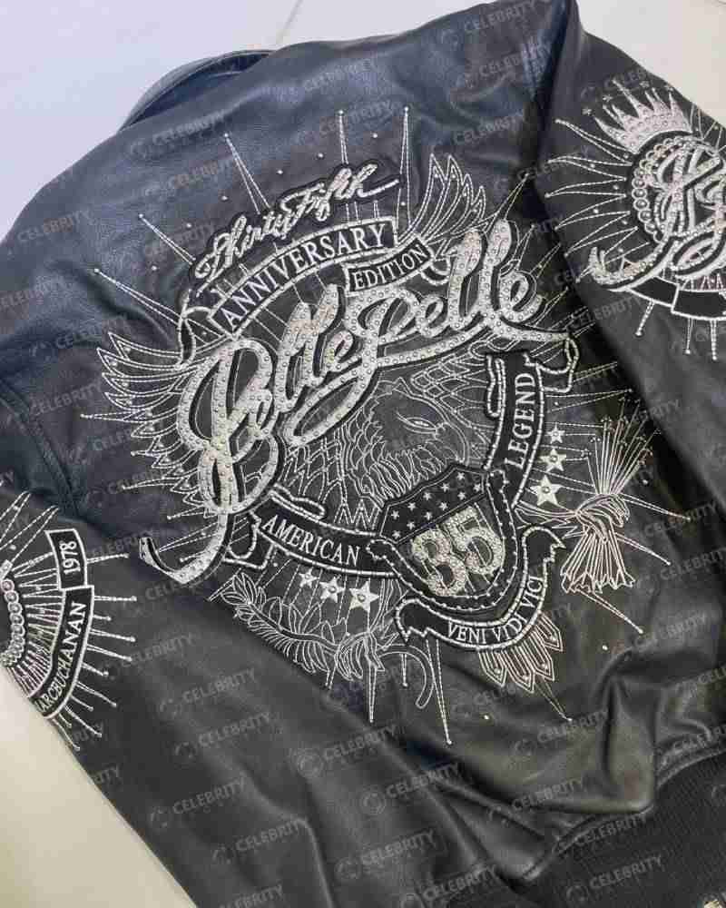 Pelle Pelle 35th Anniversary Black Leather Zippered Jacket