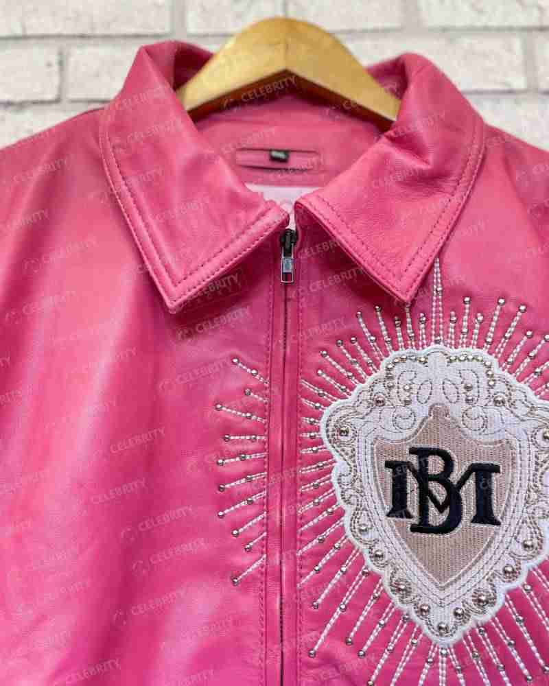 Pelle Pelle Pink Diamonds Made for Queen Leather Jacket