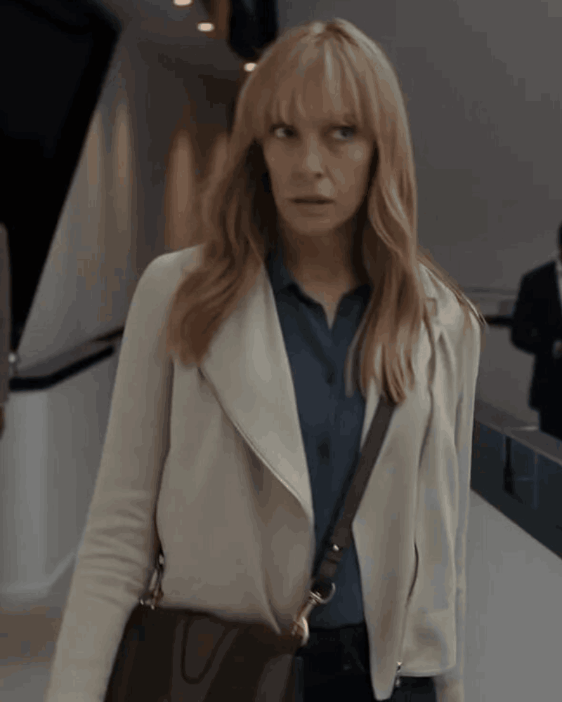 Laura Oliver Pieces of Her 2022 Toni Collette White Jacket