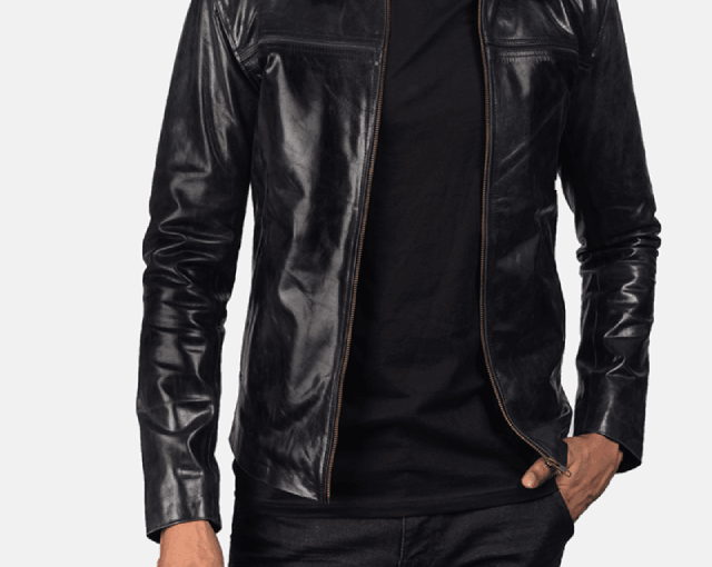 Mystical Black Men's Leather Jacket
