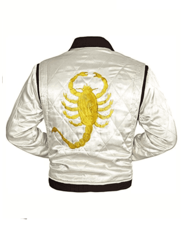 Drive Ryan Gosling Golden Scorpion Satin Jacket