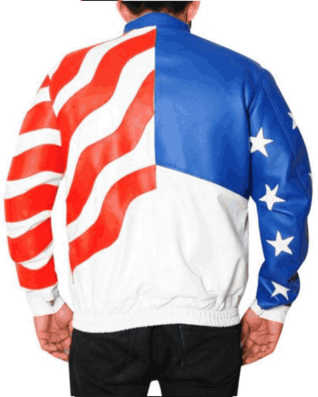 American Flag Vanilla Ice Independence Day Leather Jacket