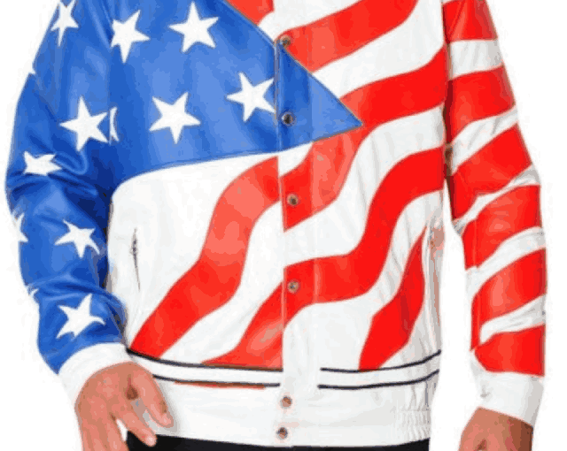 American Flag Vanilla Ice Independence Day Leather Jacket