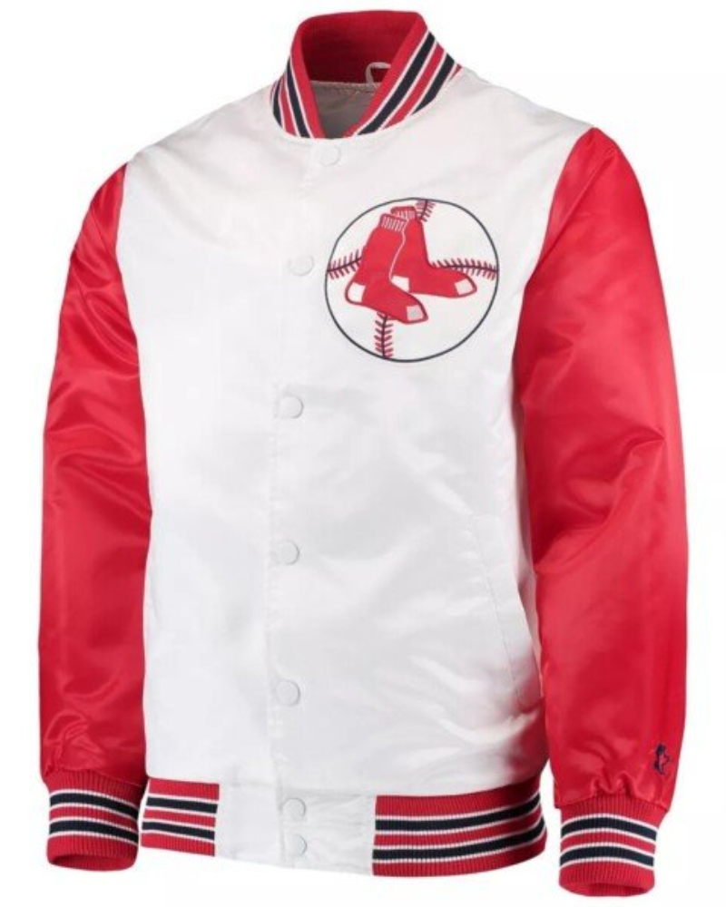 The Legend White/Red Boston Red Sox Letterman Jacket