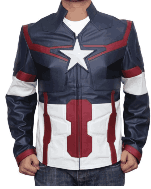 Captain America Avengers Age of Ultron Leather Jacket