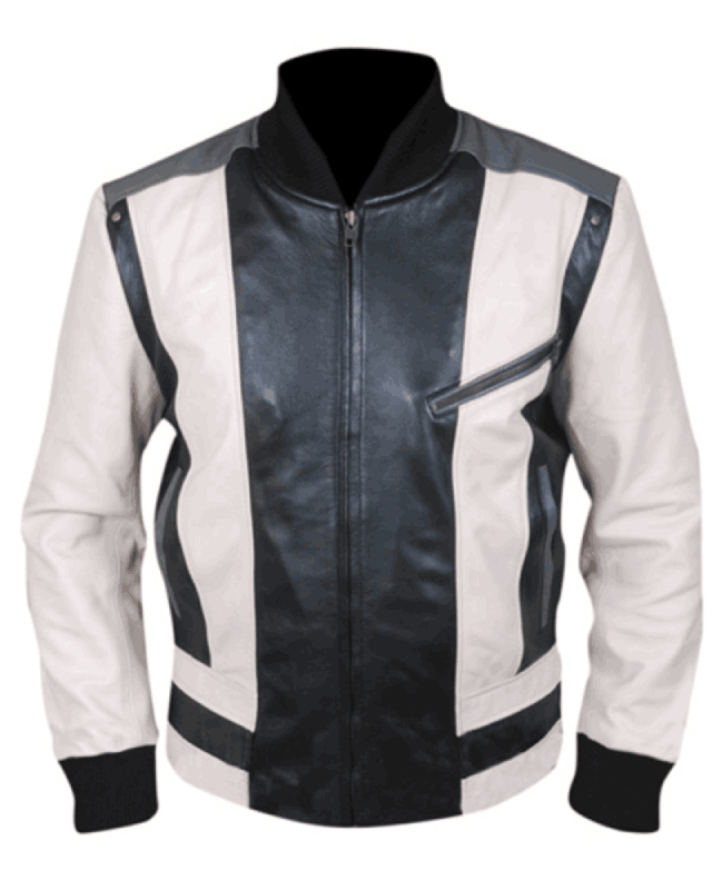 Ferris Bueller Black and White Leather Jacket