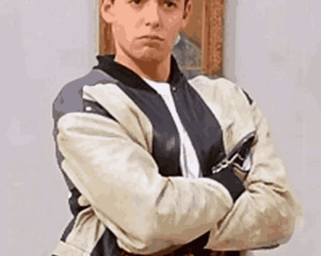 Ferris Bueller Black and White Leather Jacket