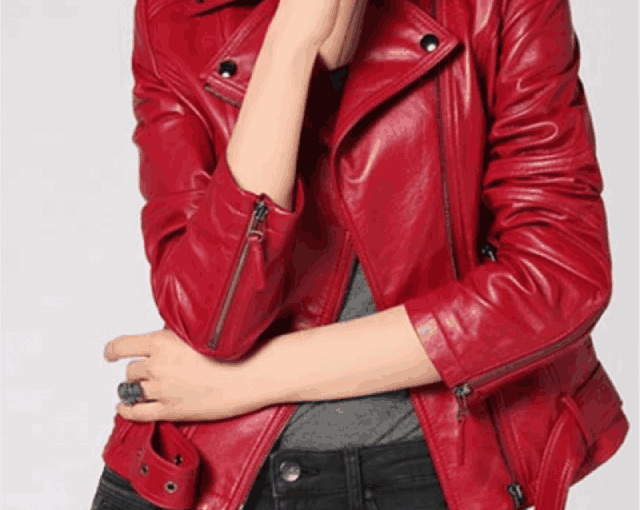 Kathryn Newton Freaky Millie Red Leather Jacket