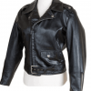 Grease Sandy Motorcycle Black Leather Jacket