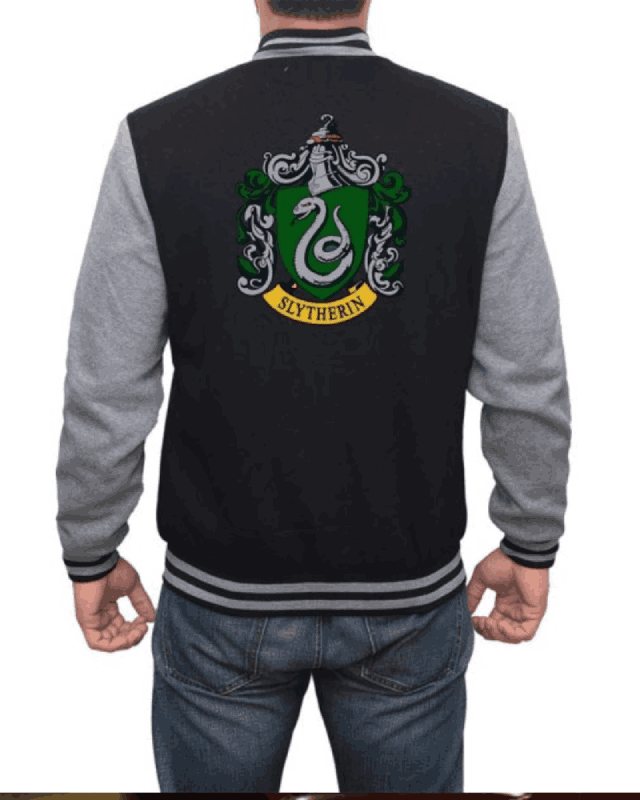 Hogwarts Legacy Slytherin Harry Potter Varsity Jacket - AnimeBape