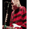 Kurt Cobain Red And Black Stripe Classy Sweater