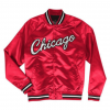 Men's Chicago Bulls Satin Bomber Lightweight Jacket