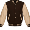 Men’s JCM106 Bomber Brown Varsity Jacket
