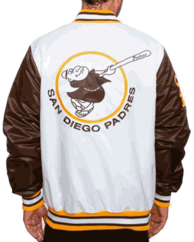 Men’s San Diego Padres Brown and White Jacket