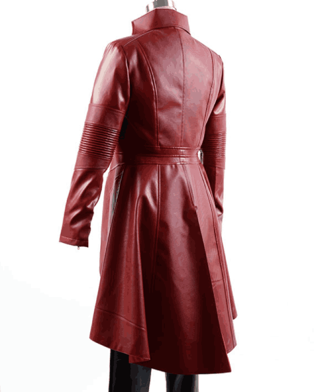 Scarlet Witch Civil War Red Trench Coat