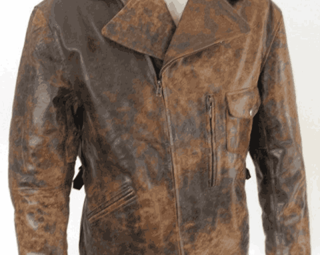 Snake Plissken Brown Leather Jacket