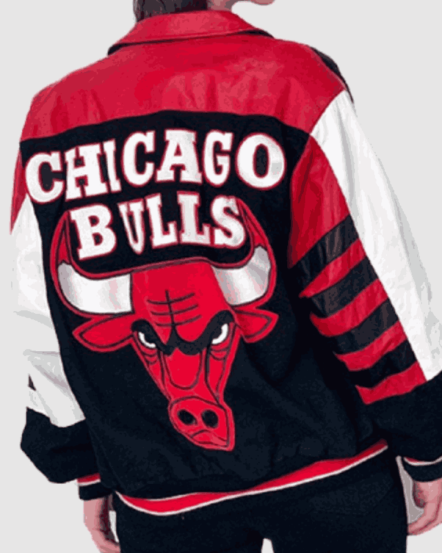 Vintage 90’s NBA Chicago Bulls STARTER Leather Jacket