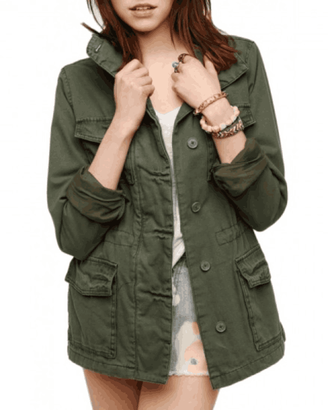 women-military-green-cotton-jacket