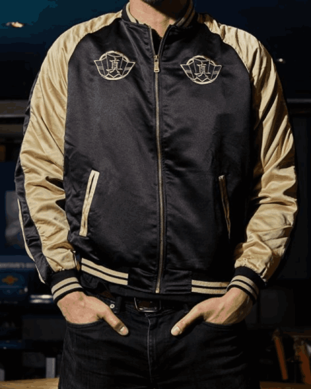 Yakuza Mad Dog Majima Rib-Knitted Cuffs Jacket