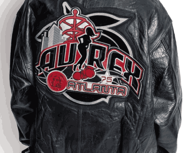90’s Atlanta Vintage Leather Black Jacket