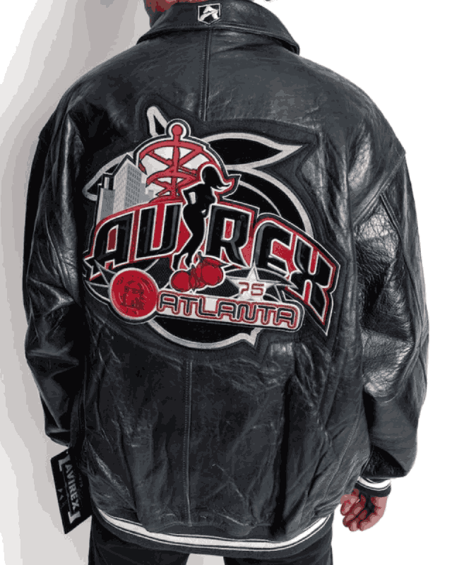 90’s Atlanta Vintage Leather Black Jacket