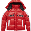 USA All-Star Hooded Down Red Jacket