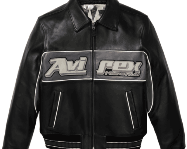 Unisex Black Leather Nitro Run Jacket