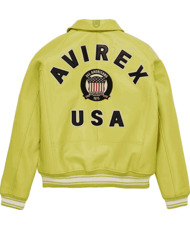 USA Icon Yellow Leather Jacket