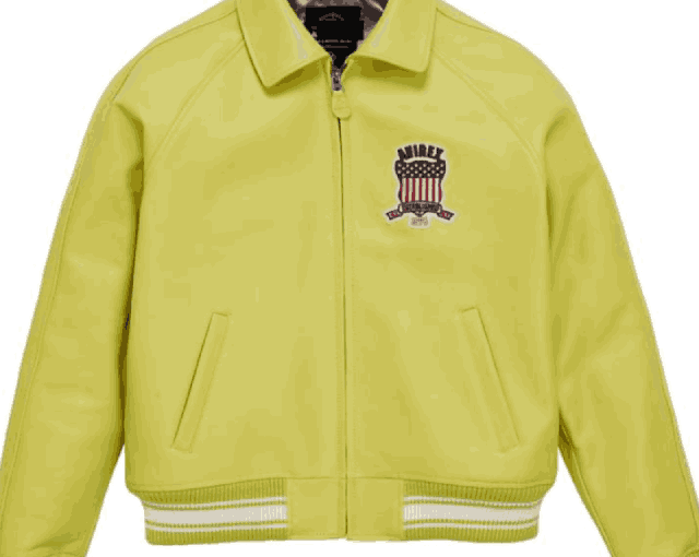 USA Icon Yellow Leather Jacket