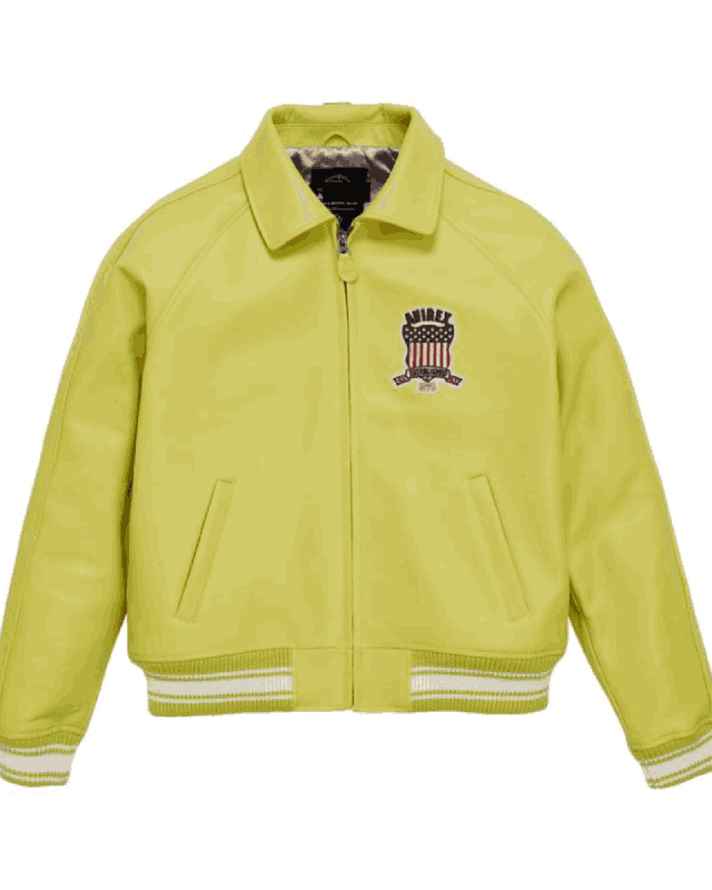 USA Icon Yellow Leather Jacket