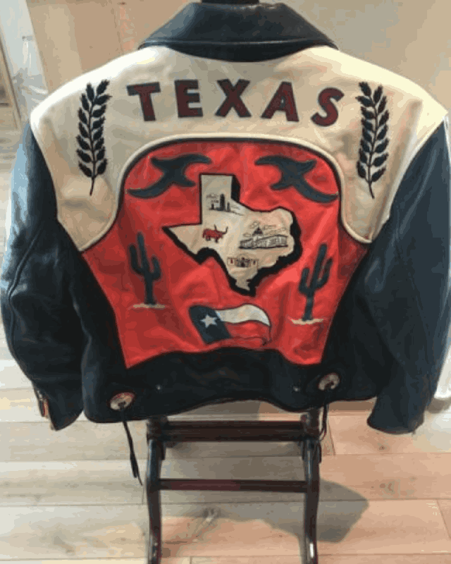 USA Texas Motorcycle Leather Jacket - Celebrity Jacket