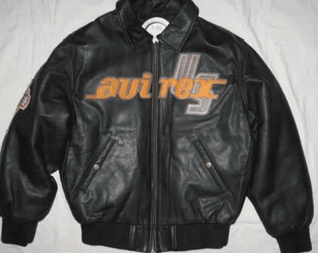 Vintage Hip Hop Black Leather Jacket