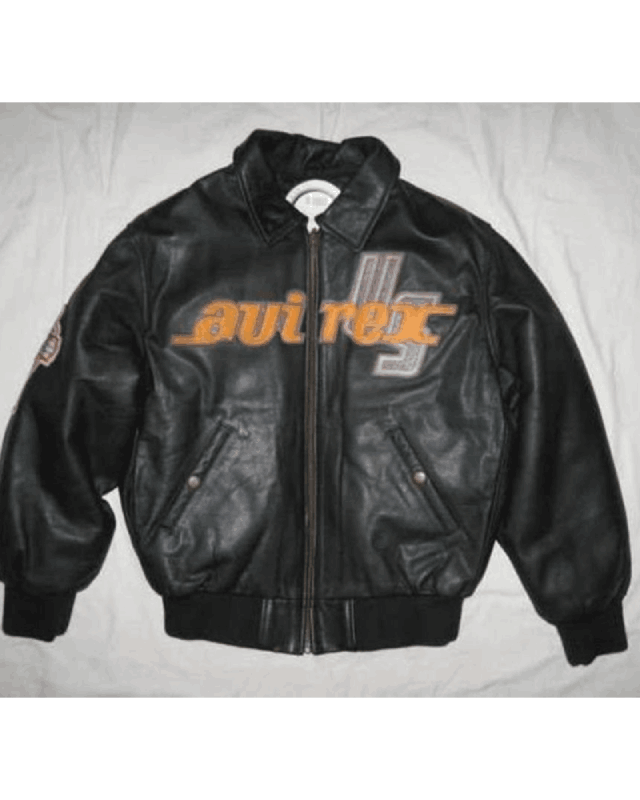 Vintage Hip Hop Black Leather Jacket