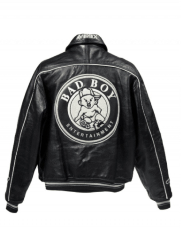 Bad Boy Records Leather Varsity Jacket