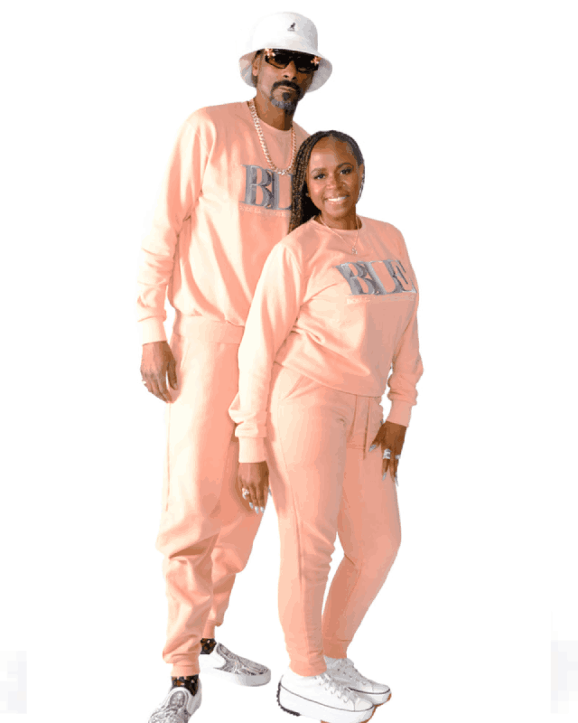 Snoop Dog and Boss Lady Entertainment Black and Dusty Rose Tracksuit