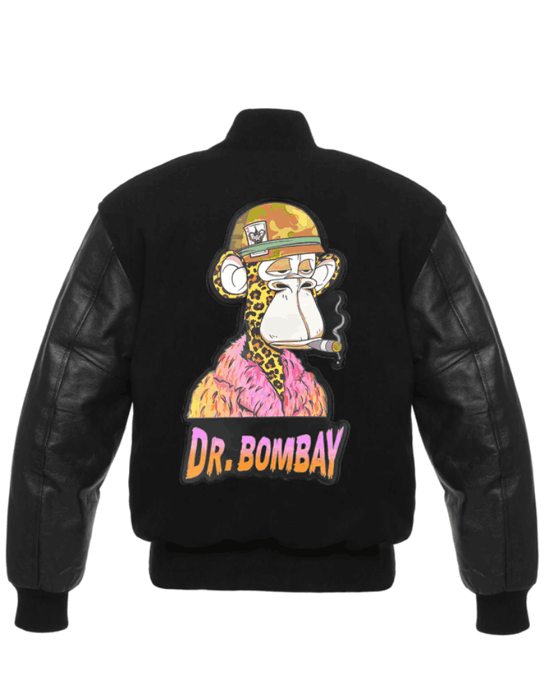 Death Row x Dr Bombay Varsity Leather Jacket