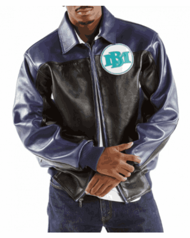 Pelle Pelle Marc Buchanan Blue Leather Jacket