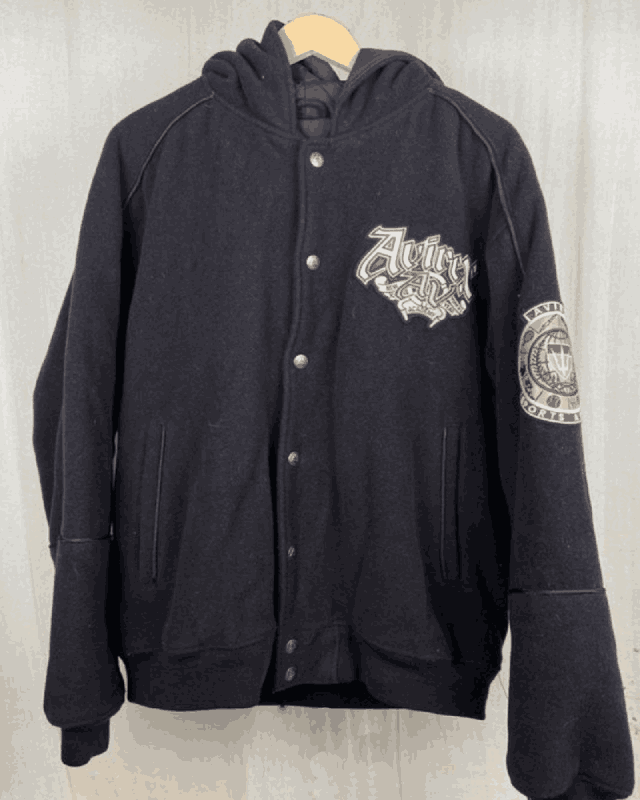 Rare Vintage USA Black Varsity Jacket