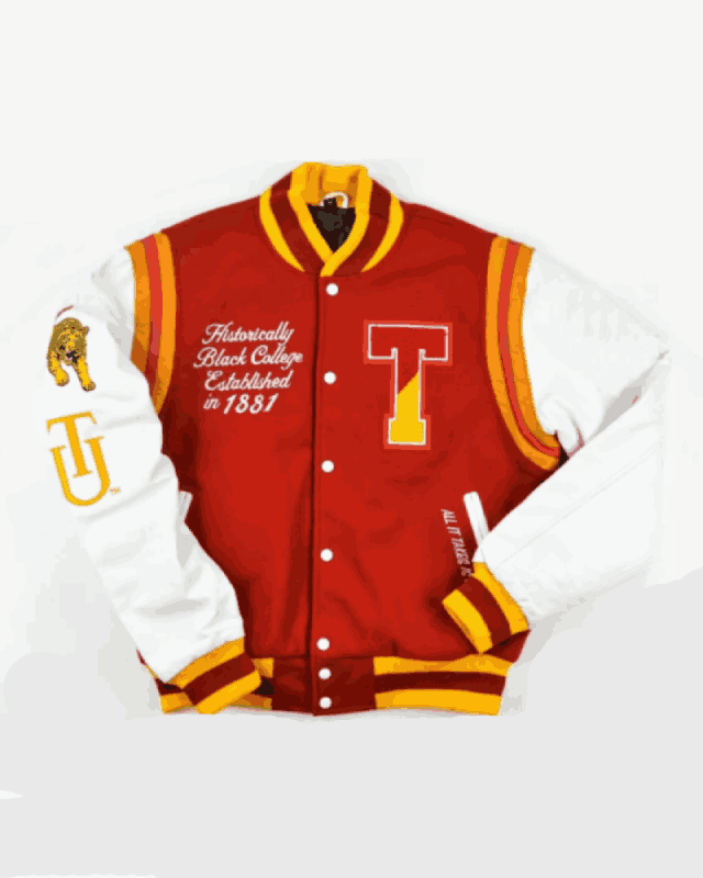 Red Tuskegee University Varsity Jacket