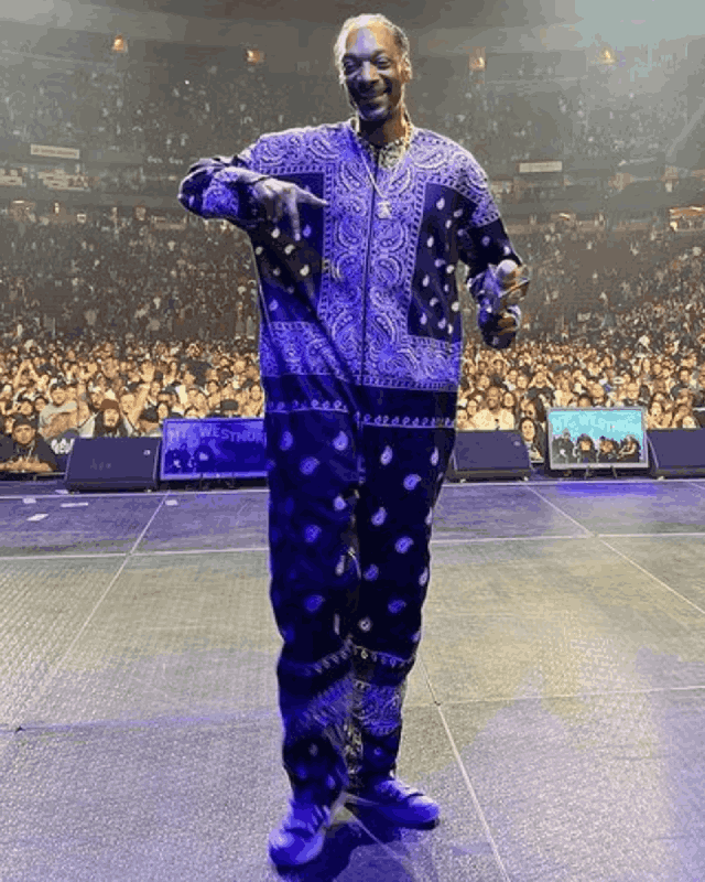 American Rapper Snoop Dogg Super Bowl LVI Halftime Show 2022 Bandana Tracksuit
